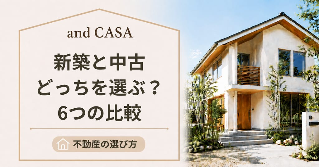 新築と中古どっちを選ぶ？6つの比較ポイント解説